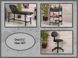 Dövme Malzemesi | Oval-S12 | Sedye (Delikli), Cihaz Sehpası, Sandalye