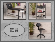Dövme Malzemesi | Basic-S12 | Sedye (Delikli), Cihaz Sehpası, Sandalye