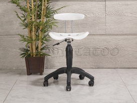 Dizayn Arkalıklı Amortisörlü Dövmeci Sandalyesi (Plastik Ayak)
